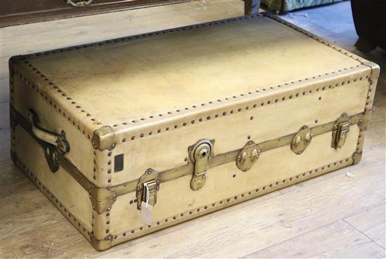 A vellum suitcase